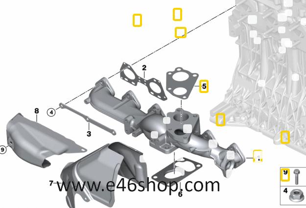 UITLAATSPRUITSTUK PAKKING BMW OE 11657802593, -, -, Nieuw, Ophalen of Verzenden