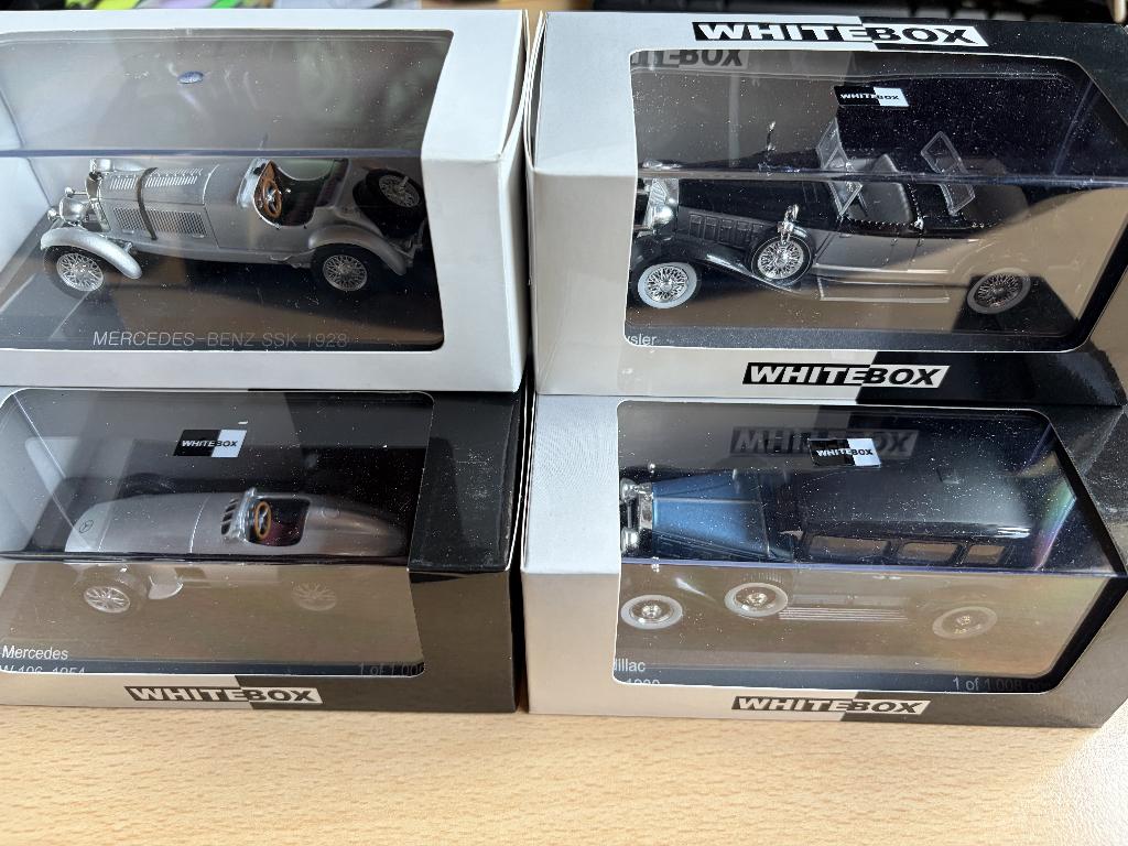 WHITEBOX - 4 voitures modèles 1/43, Hobby & Loisirs créatifs, Voitures miniatures | 1:43, Comme neuf, Voiture, Autres marques