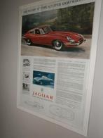 Jaguar type E - affiche de 1988 - cadre 70/50 cm, Envoi, Neuf, Voiture
