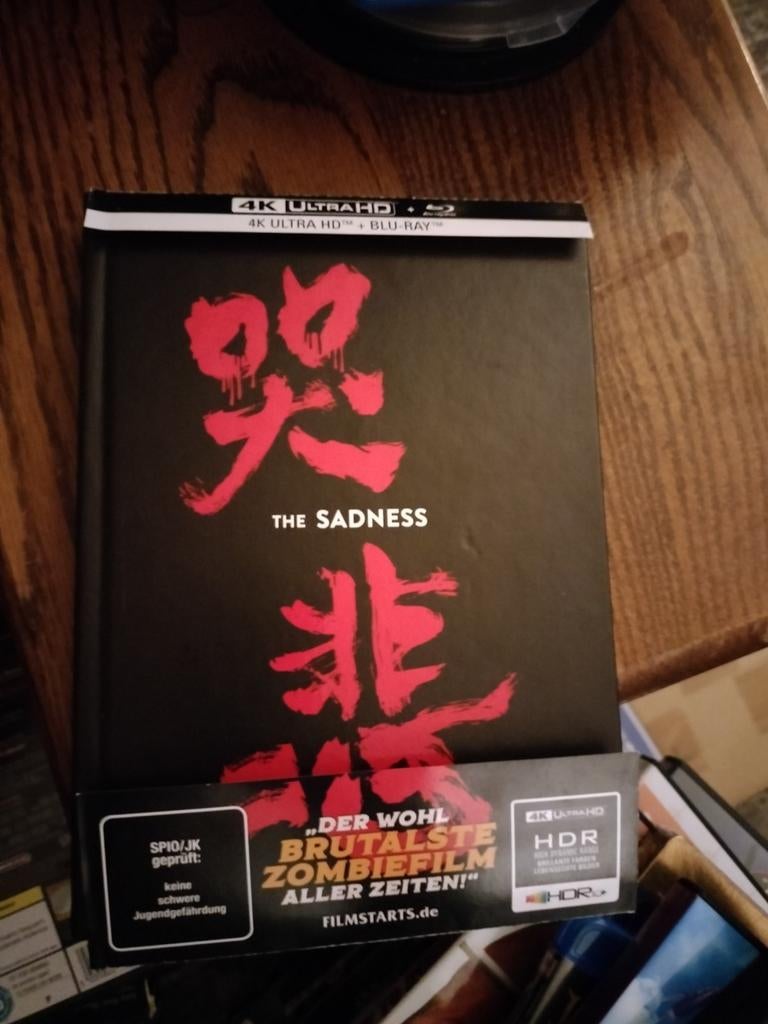 Blu-ray 4k+blu-ray lim Ed mediabook Thé sadness, Ophalen of Verzenden, Horror