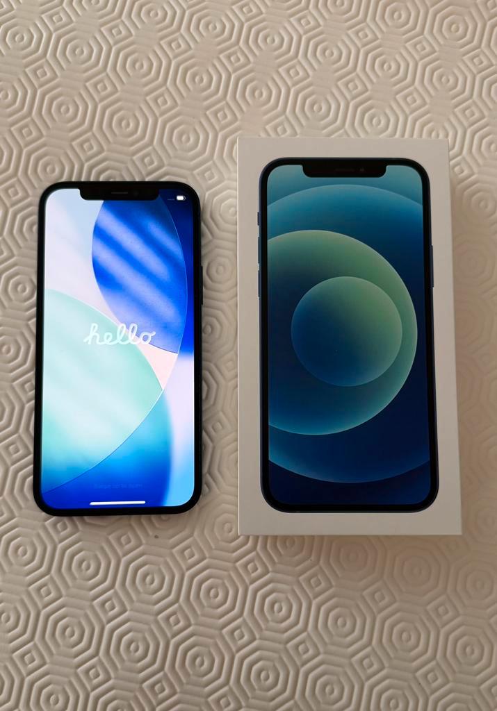 iPhone 12 bleu 256 GB, Télécoms, Téléphonie mobile | Apple iPhone, Comme neuf, 256 GB, iPhone 12, Bleu, Enlèvement