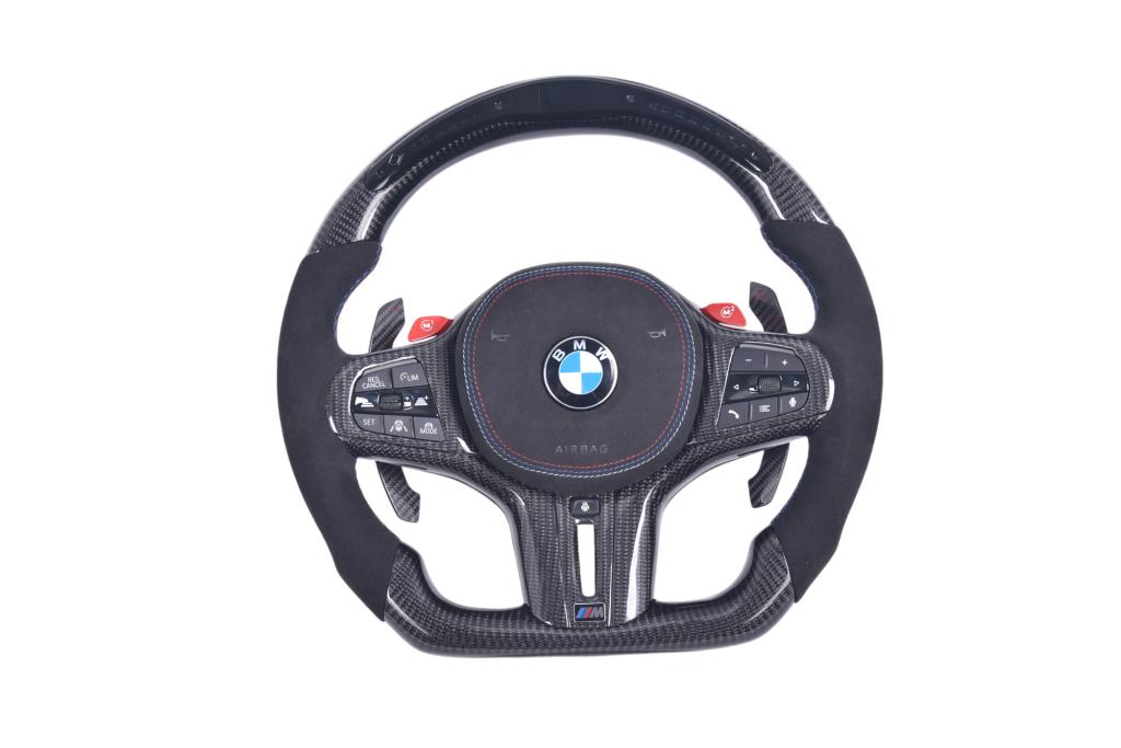 BMW M3/M4 G80 G82 Alcantara & carbon LED sportstuur, Auto-onderdelen, Besturing, BMW, Nieuw, Verzenden
