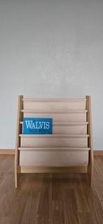 Kidcraft boekenrek hout met linnen, Huis en Inrichting, Woonaccessoires | Krantenbakken en Lectuurbakken, Ophalen