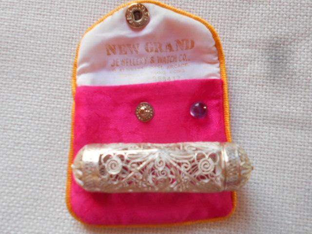 argent filigrané de Hong Kong + pierre précieuse, Bijoux, Sacs & Beauté, Pierres précieuses, Neuf, Enlèvement ou Envoi