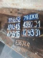 Oude emaille nummerplaten, Enlèvement