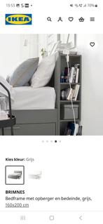 Bed, Maison & Meubles, Chambre à coucher | Lits, Enlèvement, Comme neuf, Deux personnes, Noir