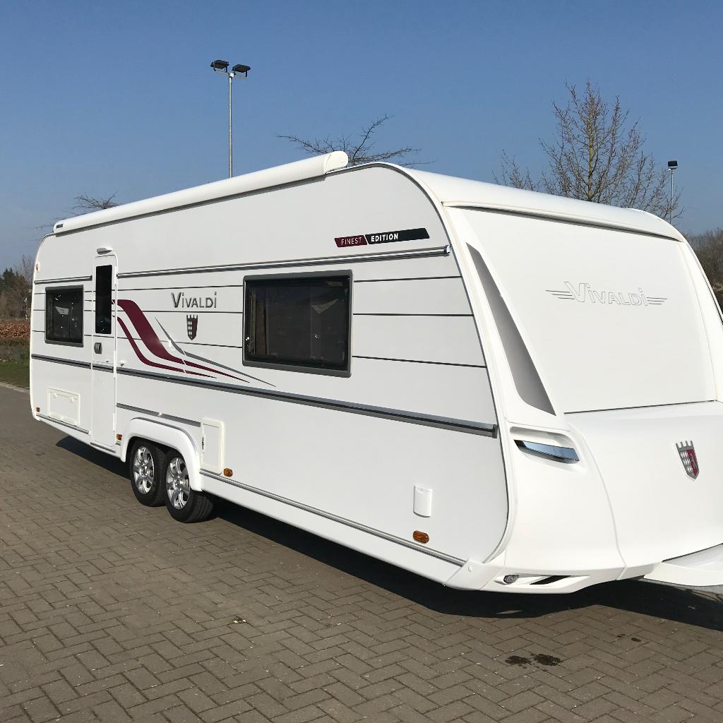 TABBERT VIVALDI FINEST EDITION 685DF, Caravans en Kamperen, Caravans, Particulier, tot en met 4, Rondzit, Tabbert, Queensbed, 6 tot 7 meter