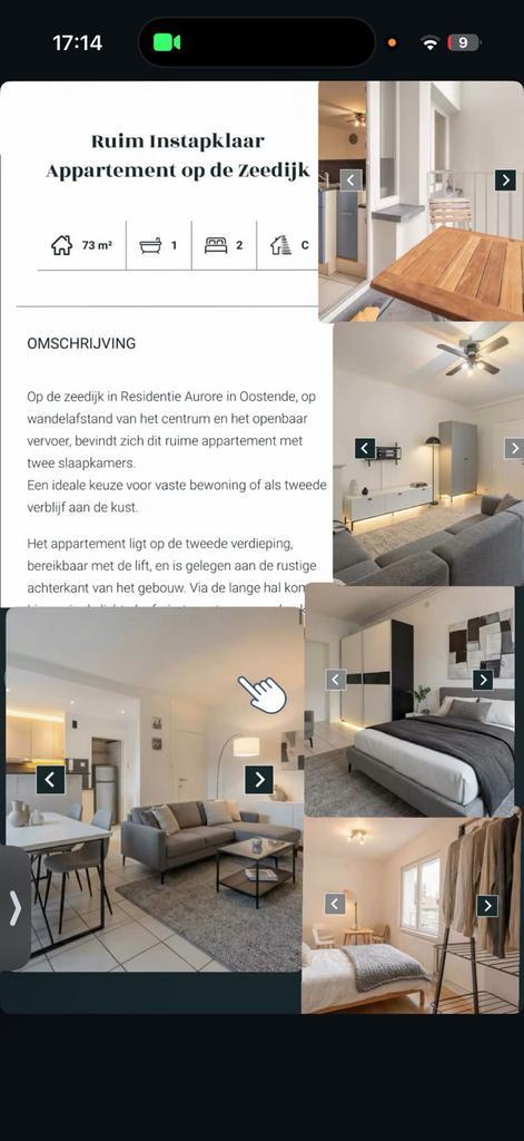 ️ Ruim instapklaar appartement op de zeedijk van Oostende ️, Immo, Maisons à vendre, Ostende, Appartement