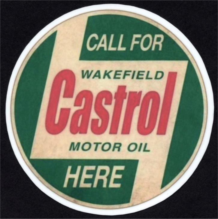 Castrol Motor Oil sticker #34, Motoren, Accessoires | Stickers, Verzenden