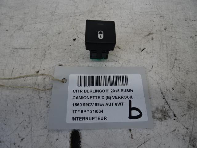 SCHAKELAAR Citroën Berlingo (01-2008/06-2018) (96582880XT), Gebruikt, Citroën