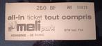 All-in ticket Meli park, Verzamelen, Ophalen of Verzenden, Zo goed als nieuw