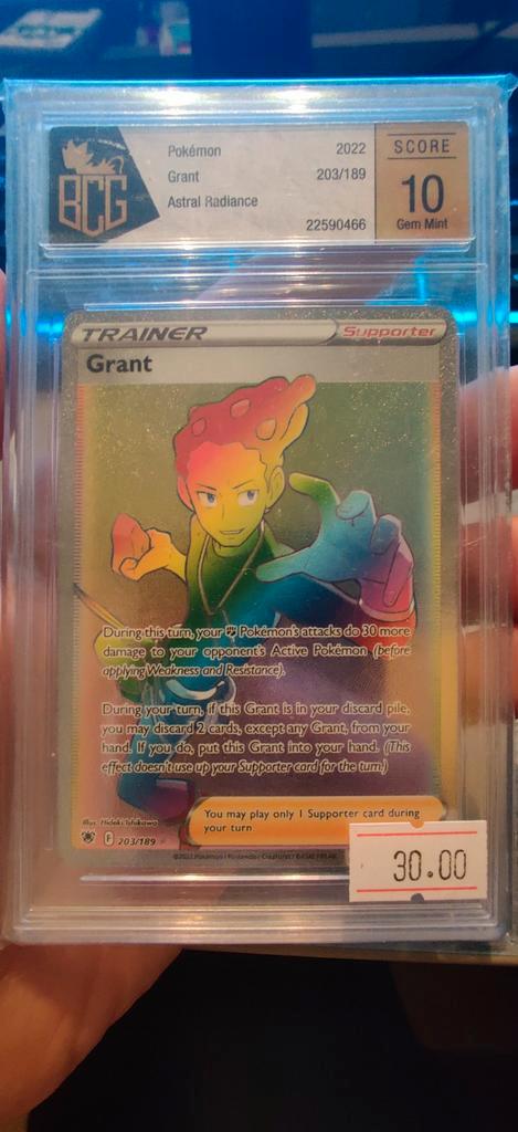Pokémon Grant Astral Radiance 203/189 BCG 10 GEM MINT PSA, Hobby en Vrije tijd, Verzamelkaartspellen | Pokémon, Zo goed als nieuw