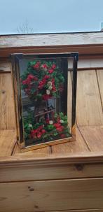 Droogbloemen in kastje, Huis en Inrichting, Woonaccessoires | Overige, Ophalen of Verzenden, Zo goed als nieuw