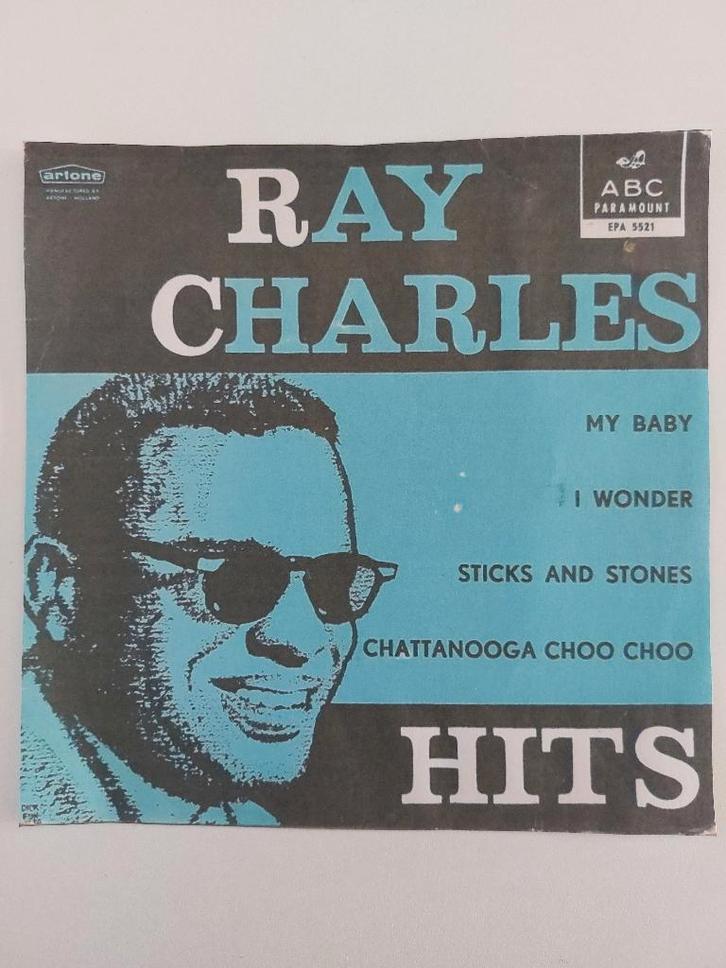 Ray Charles(EP)-Sticks And Stones/My Baby/Chattanooga/I Wond, Cd's en Dvd's, Vinyl Singles, EP, Jazz en Blues, Ophalen of Verzenden