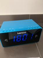 Wekkerradio blauw merk Lenco, Elektronische apparatuur, Wekkers, Ophalen of Verzenden, Zo goed als nieuw