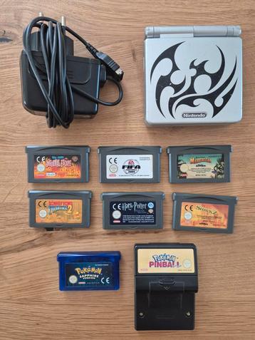 GameBoy Advance SP + Pokémon-spellen  beschikbaar voor biedingen