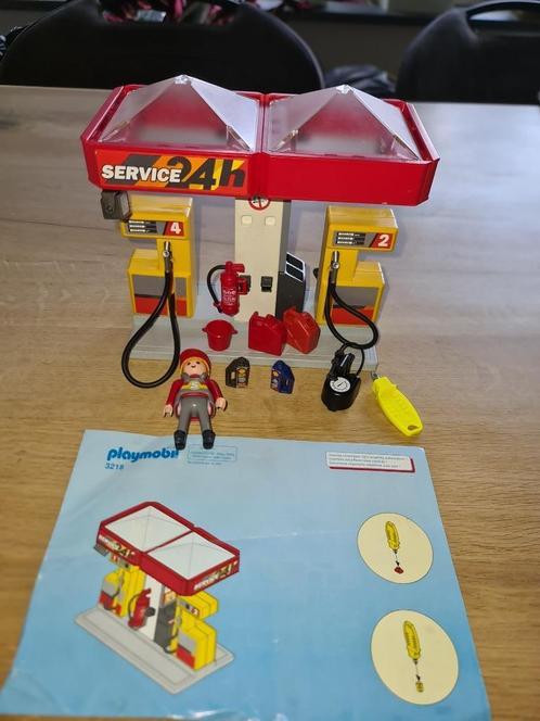 Playmobil Tankstation, Kinderen en Baby's, Speelgoed | Playmobil, Gebruikt, Complete set, Ophalen