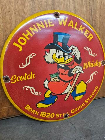 Emaille Johny Walker  beschikbaar voor biedingen