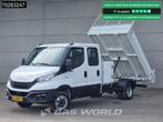 Iveco Daily 35C16 3.0L Open Laadbak Dubbel Cabine met Kist N, Auto's, Stof, Gebruikt, Euro 6, 4 cilinders