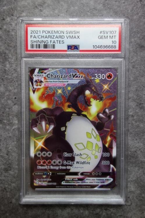 Charizard VMAX PSA10, Hobby en Vrije tijd, Verzamelkaartspellen | Pokémon, Nieuw, Losse kaart, Foil, Ophalen of Verzenden