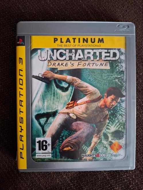 PS3 Uncharted Drake's Fortune (compleet), Games en Spelcomputers, Games | Sony PlayStation 3, Zo goed als nieuw, Ophalen of Verzenden