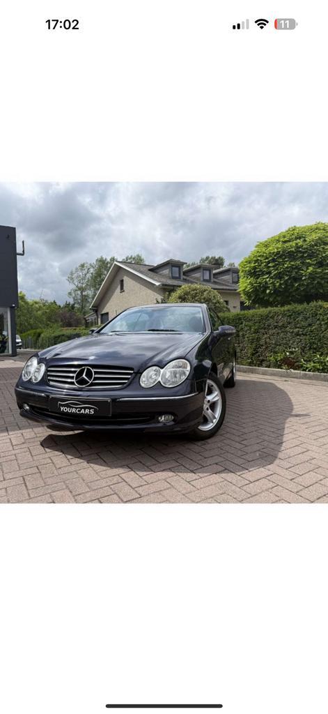 Mercedes-Benz CLK - 2003 - Bleu foncé - Bon état, Autos, Saab, Entreprise, Autres modèles, Essence, Euro 4, Coupé, 2 portes, Boîte manuelle