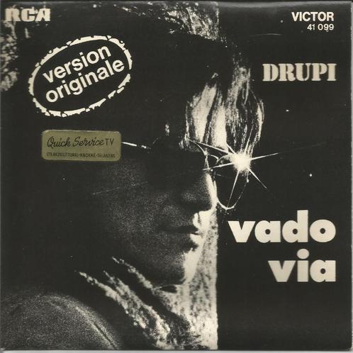 45T Drupi - Vado Via - RCA Victor 41.099 - France 1973 .., Cd's en Dvd's, Vinyl | Pop, Zo goed als nieuw, 1960 tot 1980, Overige formaten