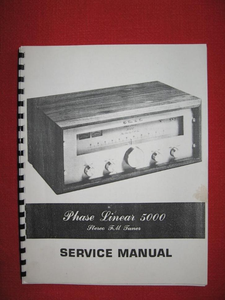 PHASE LINEAR 5000 ORIGINAL SERVICE MANUAL, Audio, Tv en Foto, Tuners, Nieuw, Ophalen of Verzenden