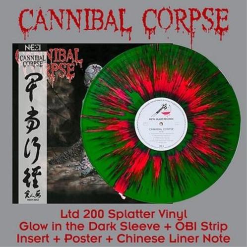 CANNIBAL CORPSE - Vile (Green Vinyl + Red Splatter)NIEUW, Cd's en Dvd's, Vinyl | Hardrock en Metal, Nieuw in verpakking, Verzenden