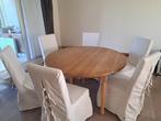 Eiken eetkamer, Huis en Inrichting, Ophalen, Zo goed als nieuw, Landelijk, 4 tot 6 stoelen