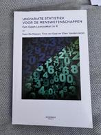 Univariate statistiek voor de menswetenschappen, Boeken, Studieboeken en Cursussen, Ophalen of Verzenden, Gelezen, Hogeschool