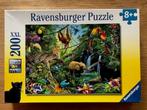 Puzzel Dieren in de Jungle - 200 stuks, Enlèvement, Moins de 500 pièces, Comme neuf, Puzzle