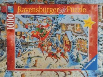 Puzzle 1000 pièces - Le traîneau de Noël, Enlèvement, Puzzle