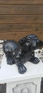klein hondje in terrazzo, Ophalen, Nieuw, Steen, Dierenbeeld