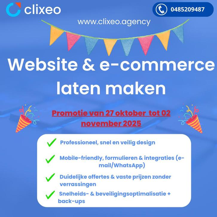 Website & e-commerce laten maken, Diensten en Vakmensen, Computer en Internet experts, Beveiliging en Viruspreventie, Computerreparatie en Onderhoud