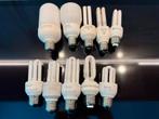 Set van 10 energiebesparende lampen, Gebruikt, E27 (groot), Spaarlamp, Ophalen