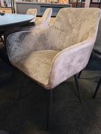 Ribfluwelen stoel beige/bruin (outlet), Enlèvement, Neuf