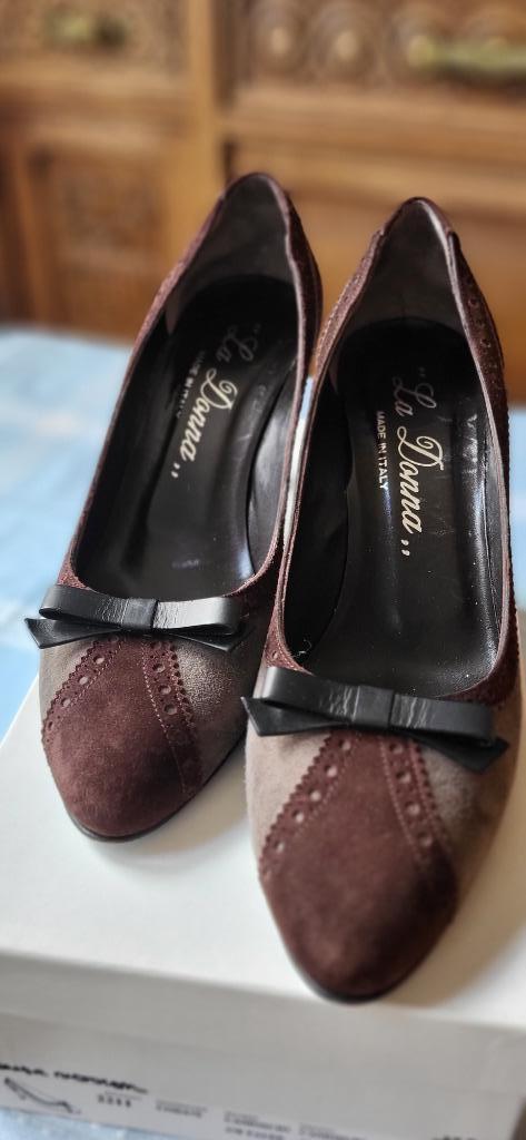 Schoenen met hak daime kastanjebruin M37,5 merk LA DONNA, Kleding | Dames, Schoenen, Zo goed als nieuw, Schoenen met hoge hakken