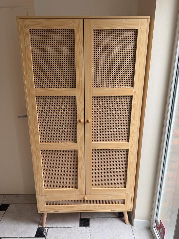 NIEUWE rotan kledingkast en opbergruimte met 2 deuren, Huis en Inrichting, Kasten | Kleerkasten, Nieuw, 150 tot 200 cm, 50 tot 100 cm