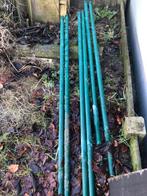 8 poteaux de jardin verts de 175 cm x 4 cm d'épaisseur, Enlèvement, Utilisé, Moins de 180 cm, Poteaux
