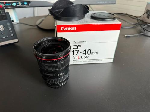 Canon EF 17-40mm F/4.0 L USM + Hoya UV filter, TV, Hi-fi & Vidéo, Photo | Lentilles & Objectifs, Comme neuf, Enlèvement