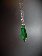 Collier avec pierre émeraude, Vert, Avec pendentif, Envoi, Neuf