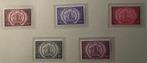 Nrs. 205-209. 1939. MH*. Spoorwegcongres Brussel. OBP: 25,00, Postzegels en Munten, Postzegels | Europa | België, Spoor van plakker