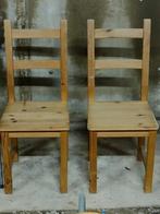Houten stoelen., Huis en Inrichting, Stoelen, Ophalen, Gebruikt, Twee, Bruin
