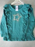 Shirt manches longues vert / étoile taille 98 - 104, Comme neuf, C&A, Fille, Chemise ou À manches longues