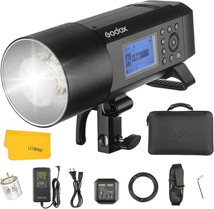 Godox AD400Pro, Flash Photo Professionnel (studio ou ext), Audio, Tv en Foto, Foto | Flitsers, Zo goed als nieuw, Canon, Ophalen