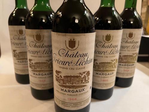 Chateau Prieure Lichine 1966 lot van 6 flessen, Verzamelen, Wijnen, Nieuw, Rode wijn, Frankrijk, Vol, Ophalen of Verzenden