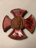 Croix vintage en céramique Jésus - croix templière, Collections, Enlèvement ou Envoi, Comme neuf