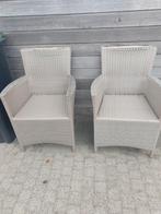 8 tuinstoelen wicker, Ophalen, Gebruikt, Wicker