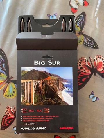 Audioquest BIG SUR kabel 1,5m in perfecte staat!!! beschikbaar voor biedingen